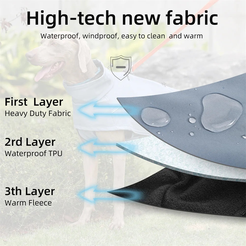 Veste imperméable pour grands chiens