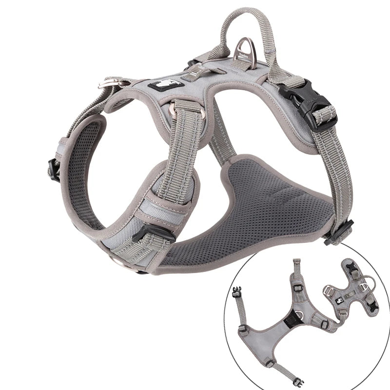 Harnais pour chien rembourré en nylon