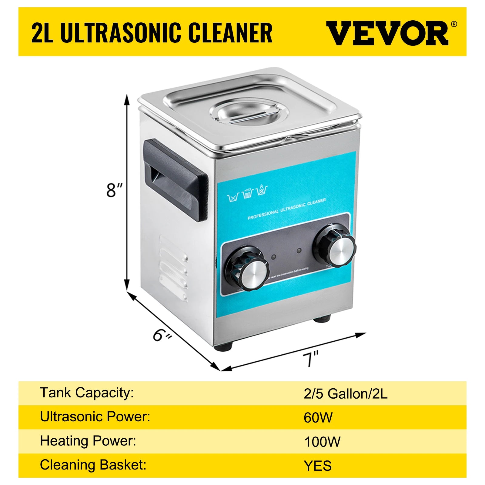 Machine de nettoyage ultrasonique portable