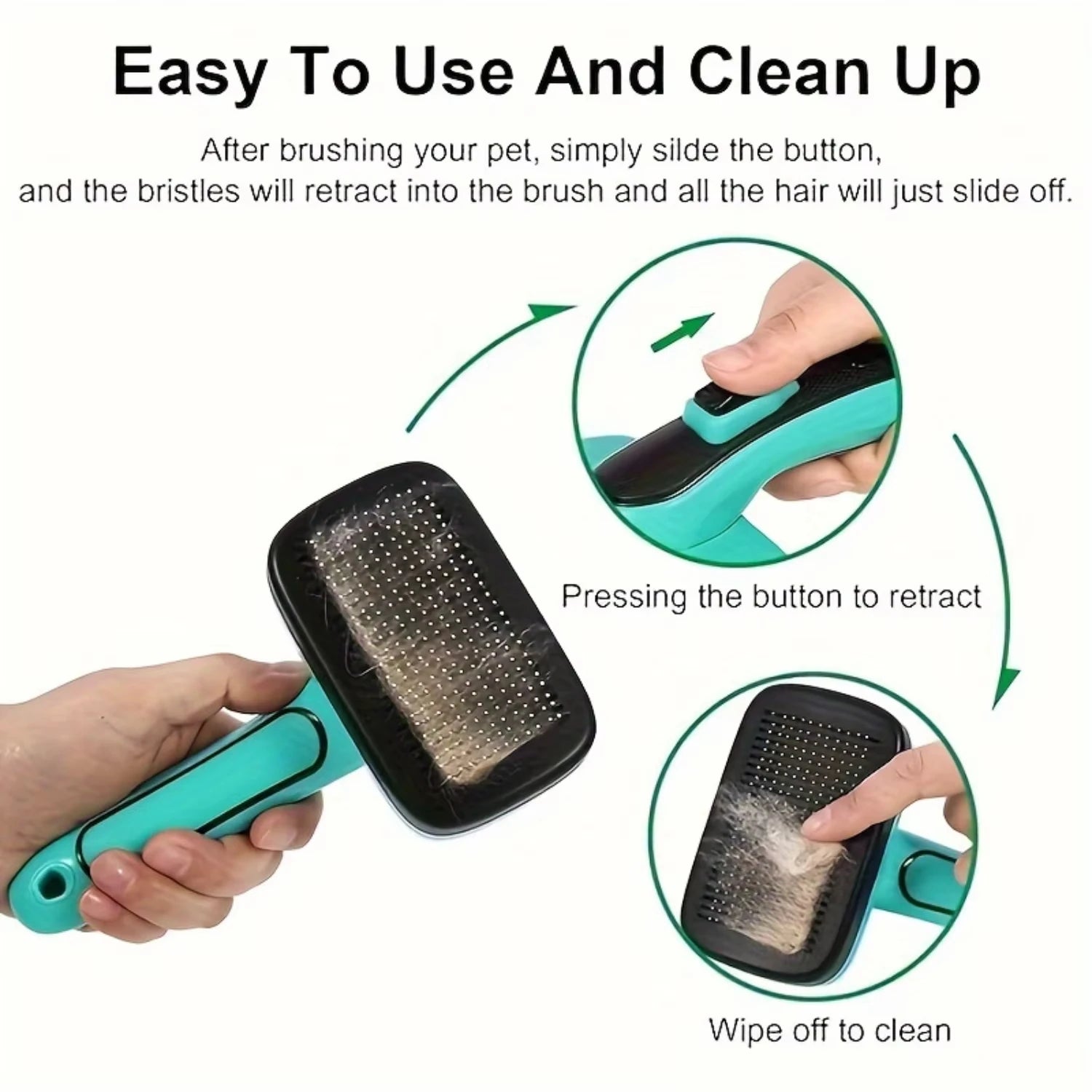 Self Cleaning Slicker Brush for Pets