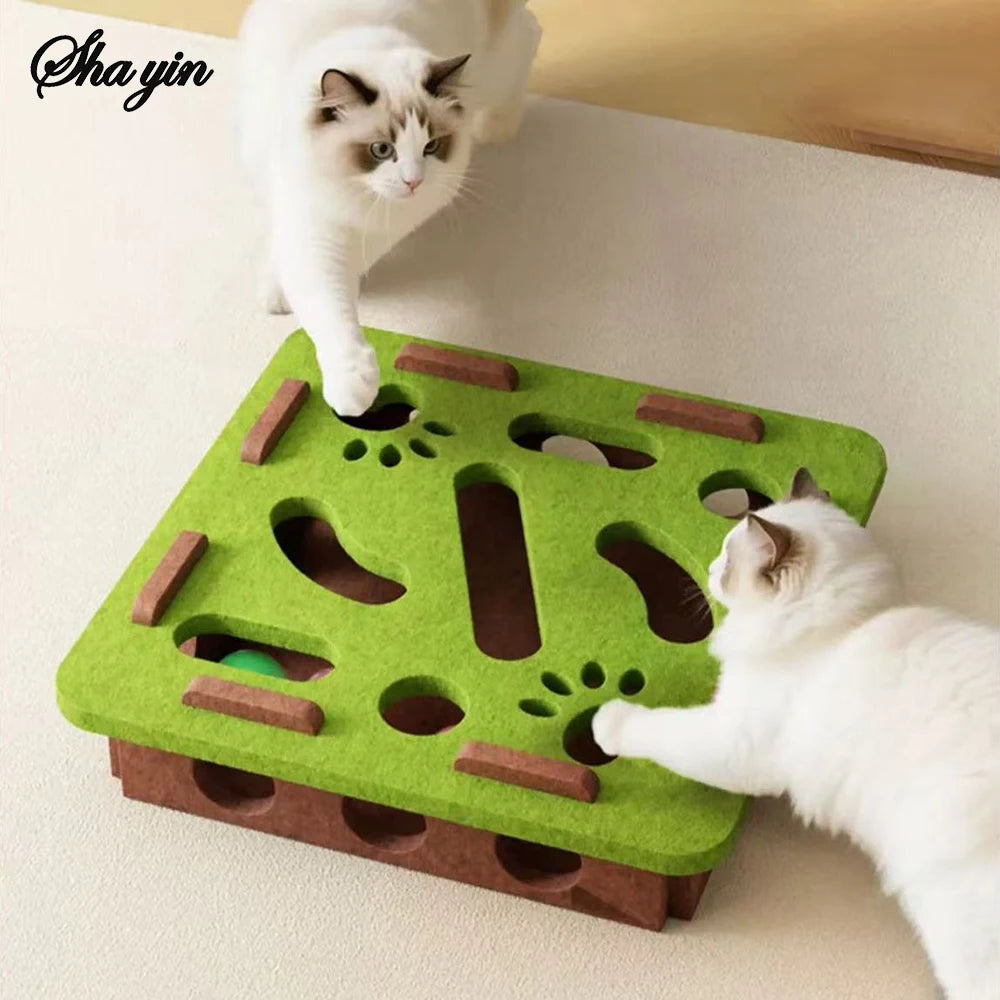 Jouet puzzle pour chat en matériau durable