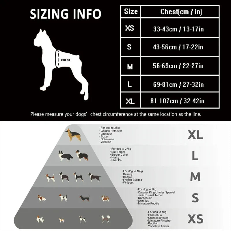 Harnais réfléchissant pour chien