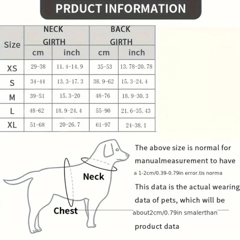 Harnais souple Oxford pour animaux de compagnie