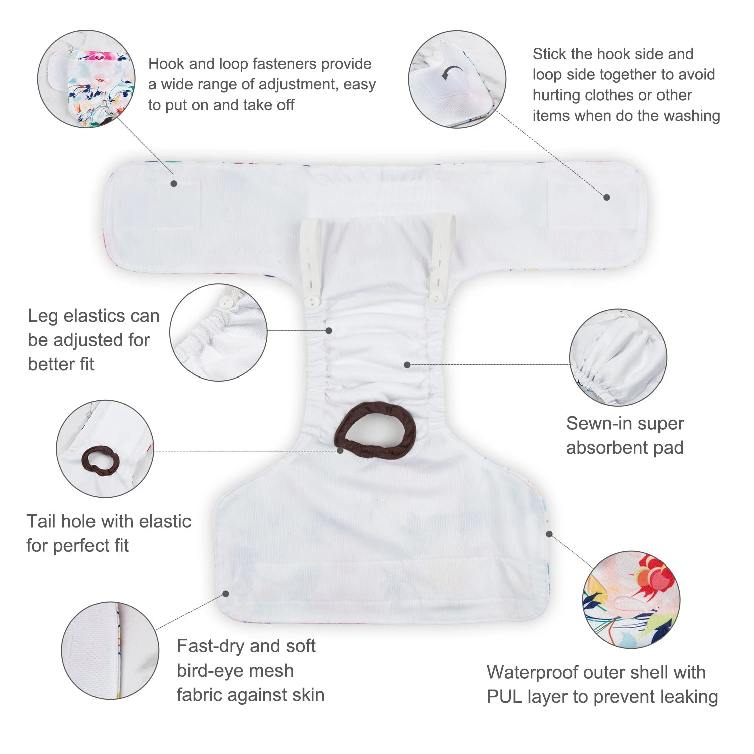 Couches CuteBone pour chiennes