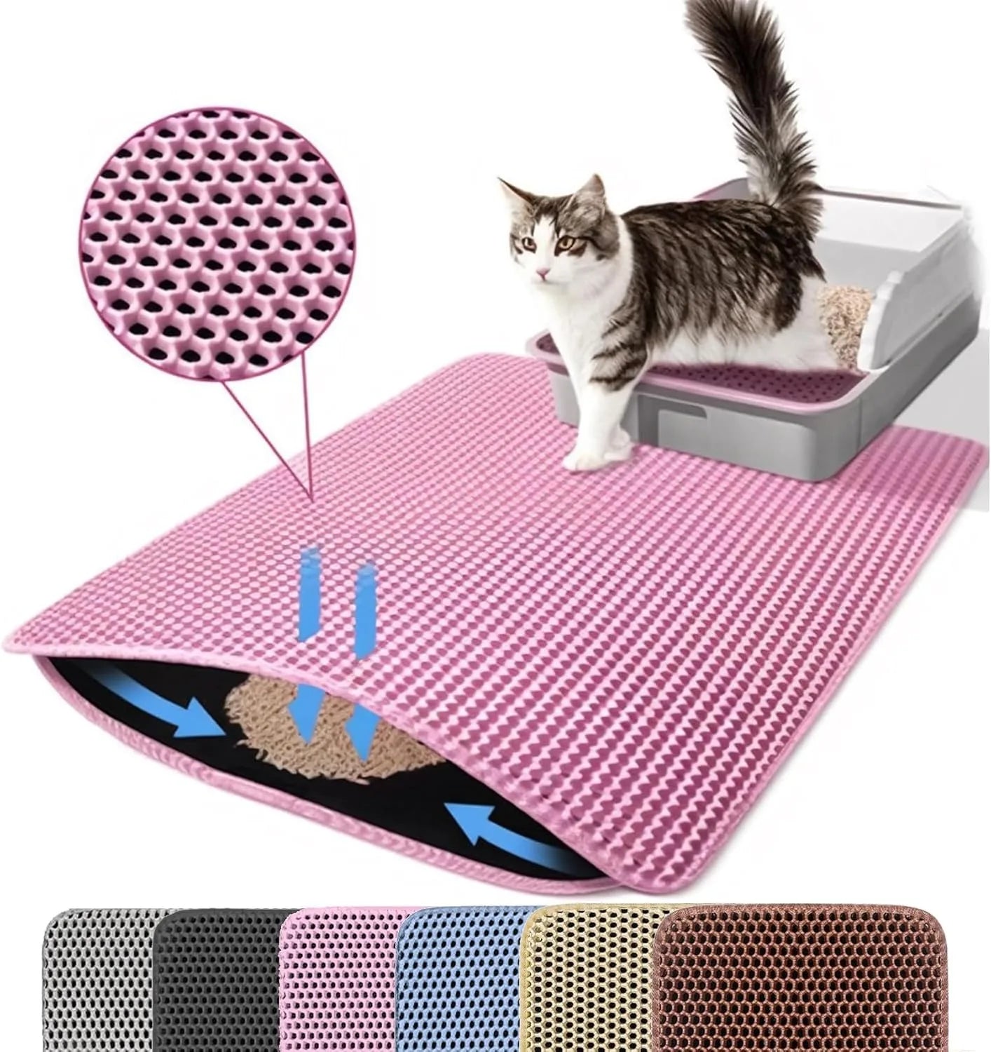 Tapis de litière pour chat