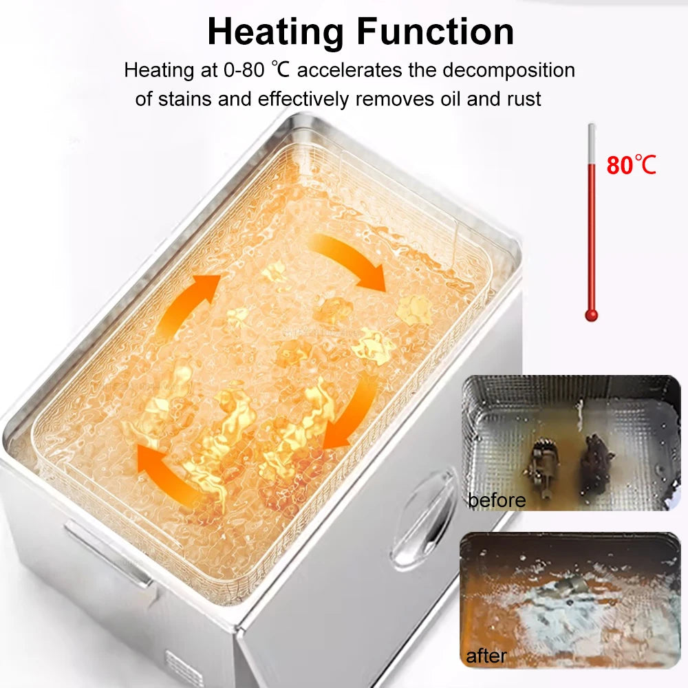 Bain de nettoyage chauffant à ultrasons