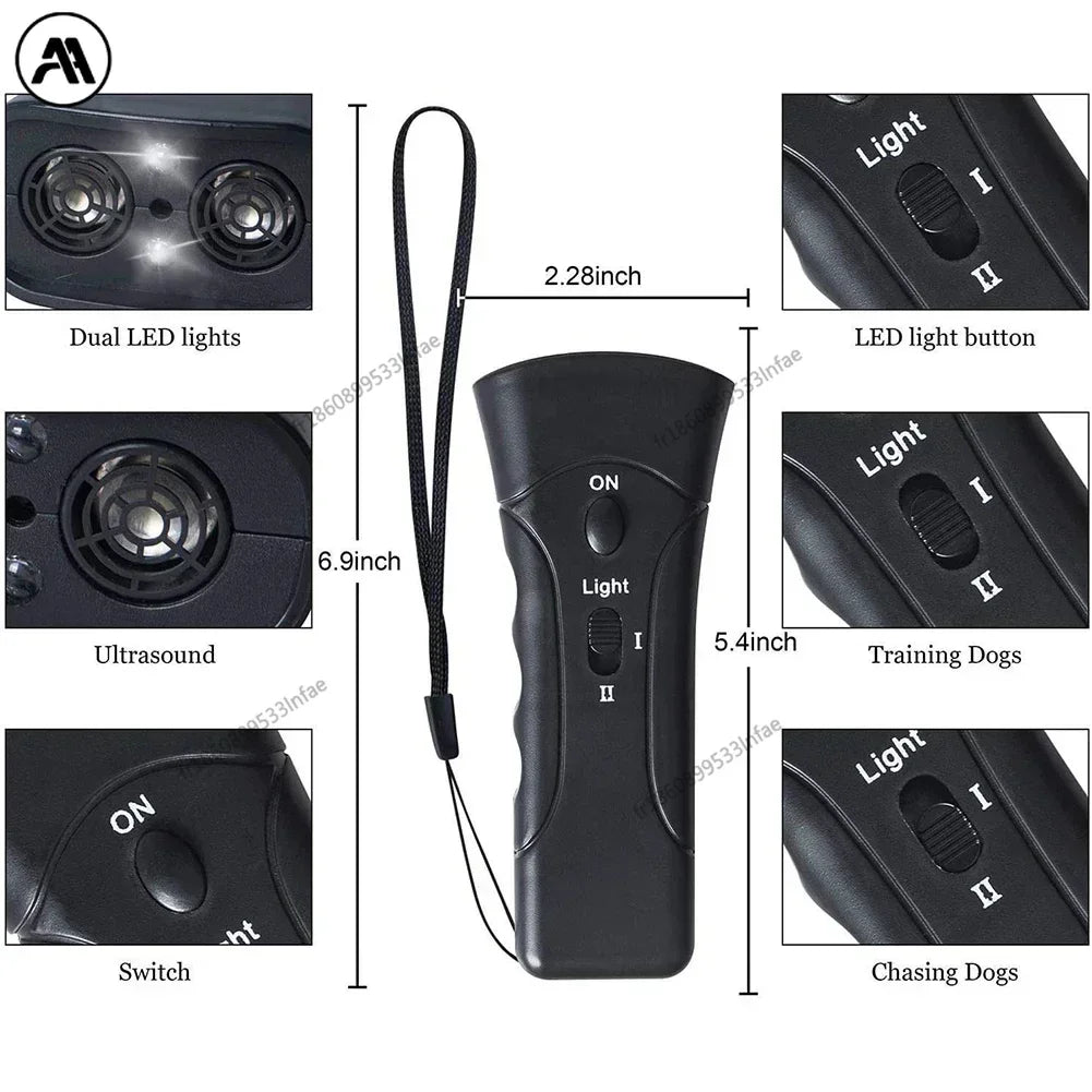 Dresseur anti-aboiements à ultrasons pour chiens