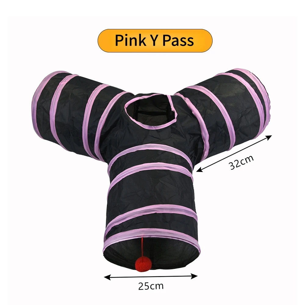 Tunnel pliable pour chat