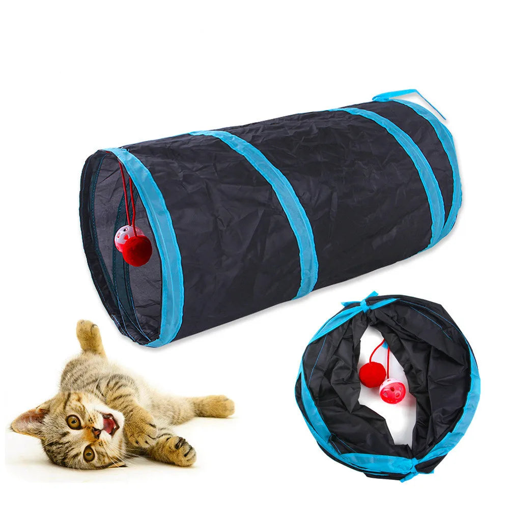 Tunnel pliable pour chat