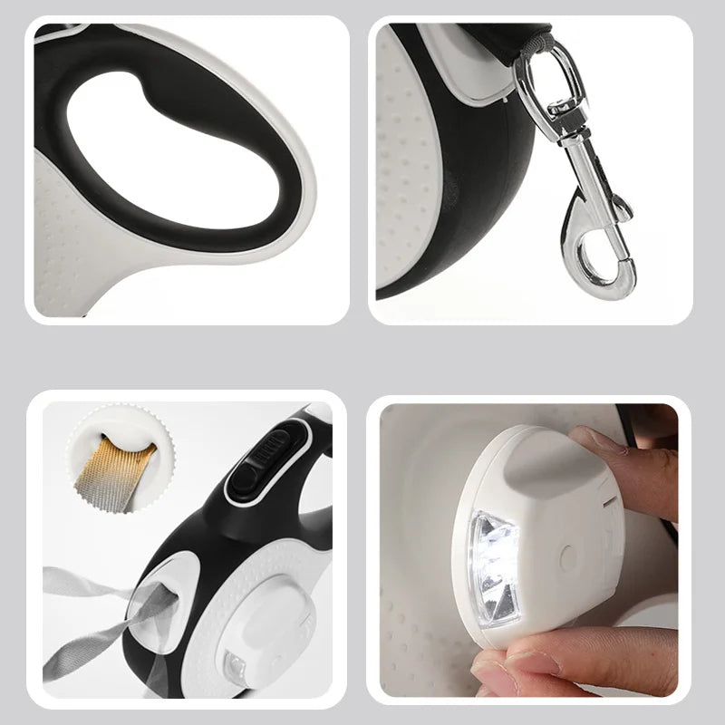 Laisse Chien 5–8 m avec Sac à Crottes