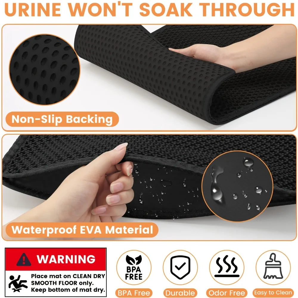 Grand tapis de litière pour chat