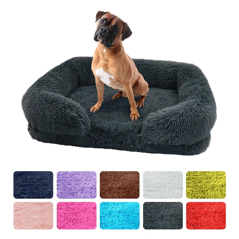 Lit de chien doux et confortable | Lit Peluche PawFrance
