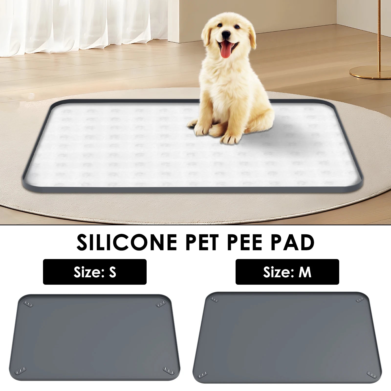 Tapis de toilette en silicone pour chien