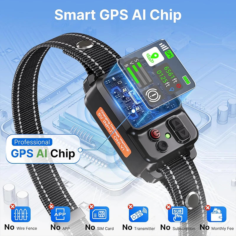 Clôture GPS pour animaux de compagnie et dispositif anti-aboiements