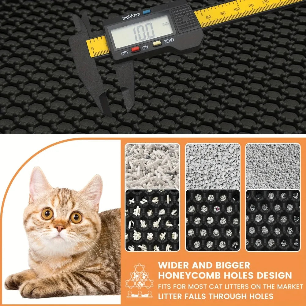 Grand tapis de litière pour chat