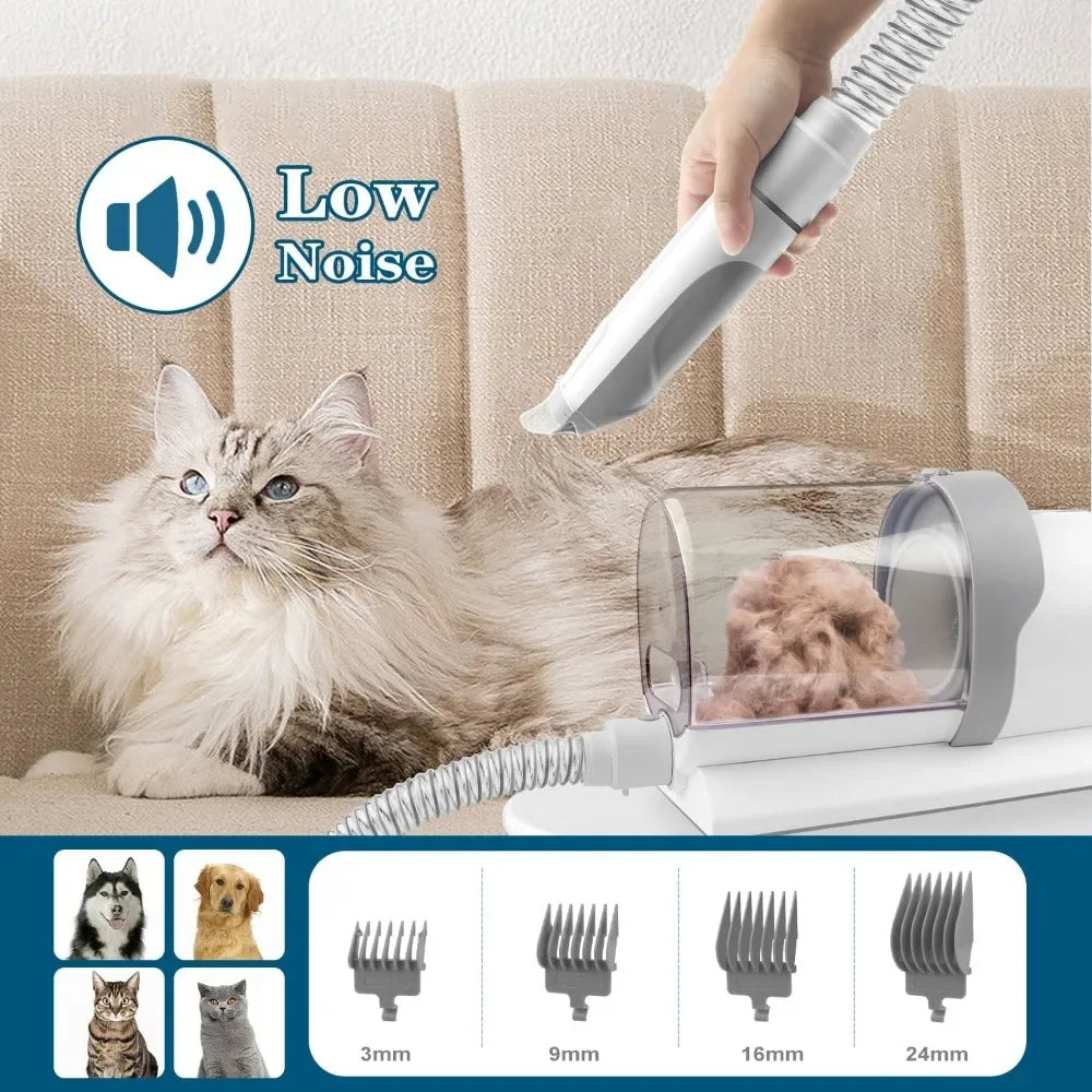 Kit d'aspirateur de toilettage pour chiens 5 en 1