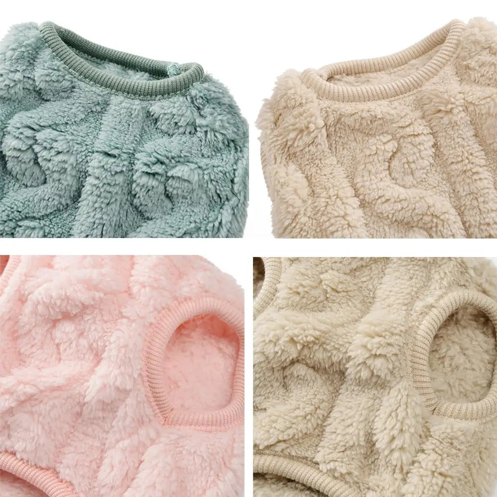 Gilet en polaire douillet pour animaux de compagnie