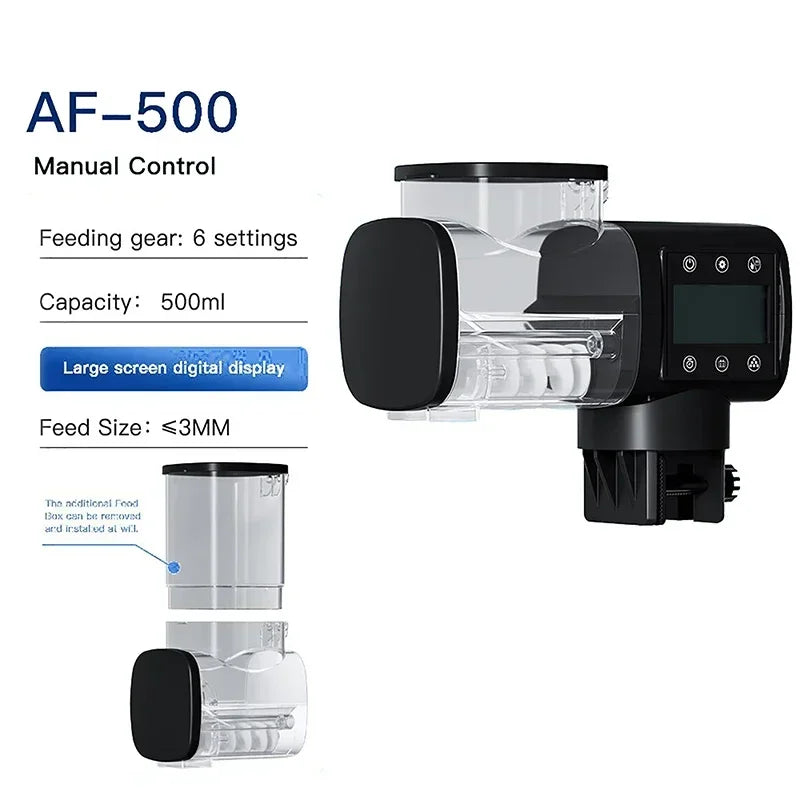 Nourrir les poissons d'aquarium