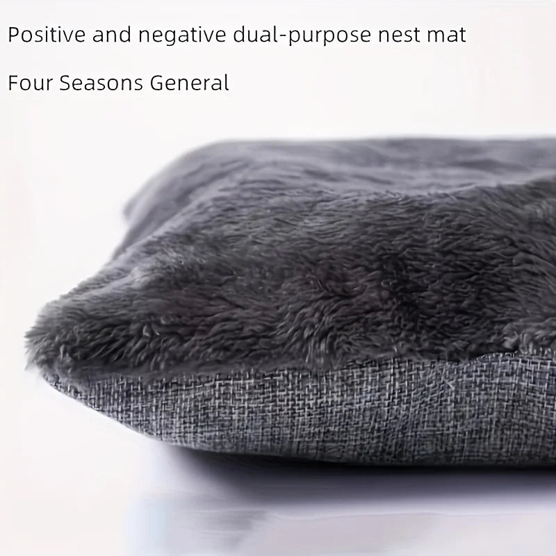 Lit chat semi‑fermé confortable – PawFrance Premium