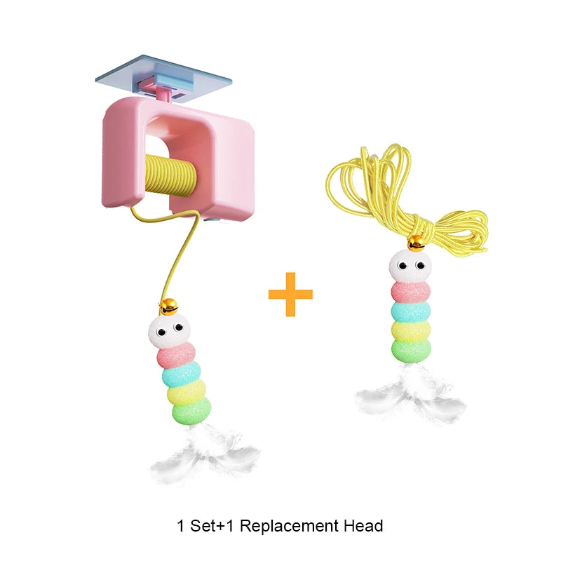 Balançoire suspendue pour chat - Jouet à ressort