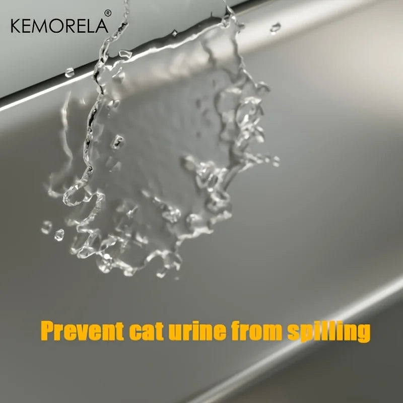 Bac litière inox avec couvercle – propreté & hygiène