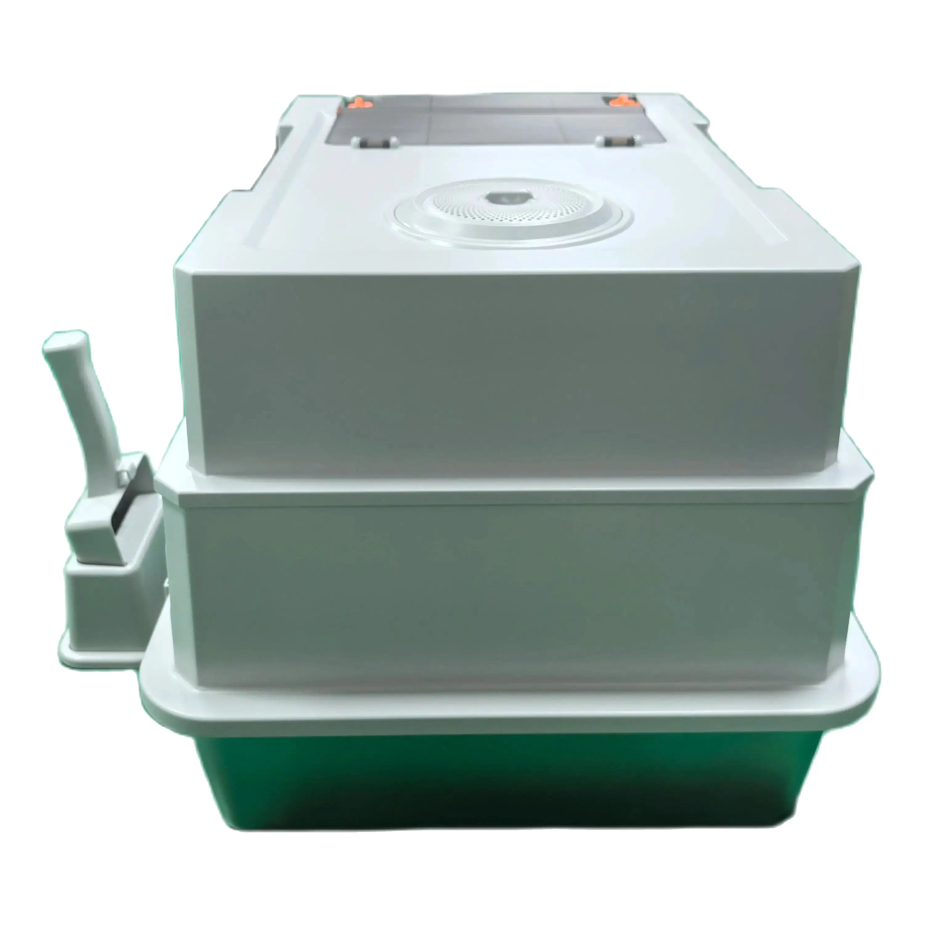 Bac à litière inox avec couvercle