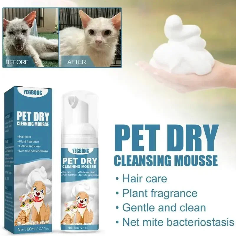 Shampoing sec pour chats et chiens