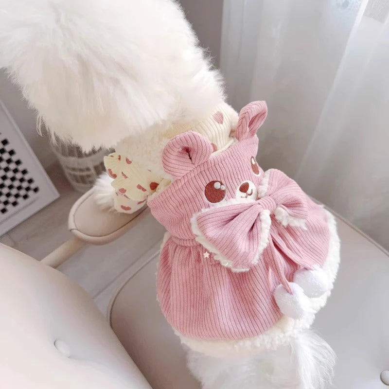 Robes en velours côtelé pour chiens