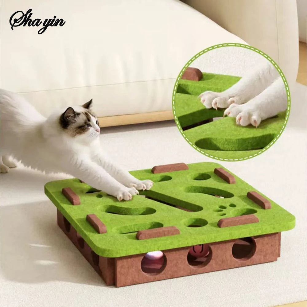 Jouet puzzle pour chat en matériau durable