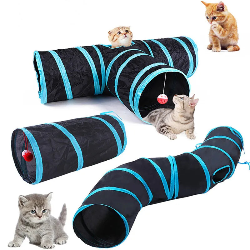 Tunnel pliable pour chat