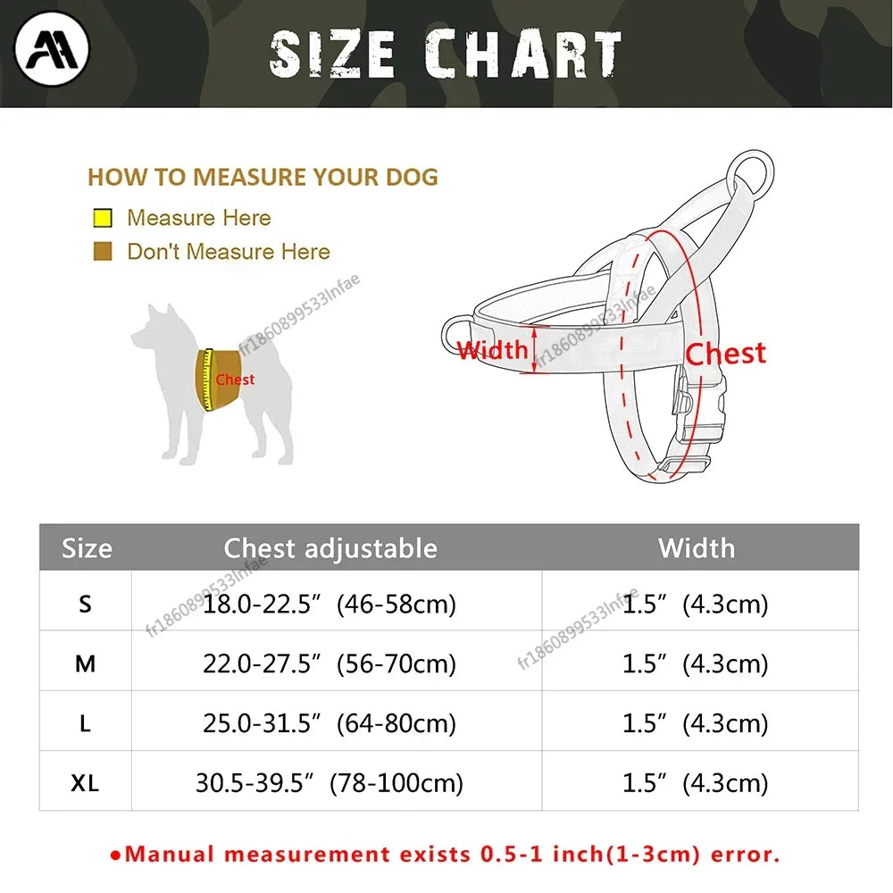 Harnais durable en nylon pour chien