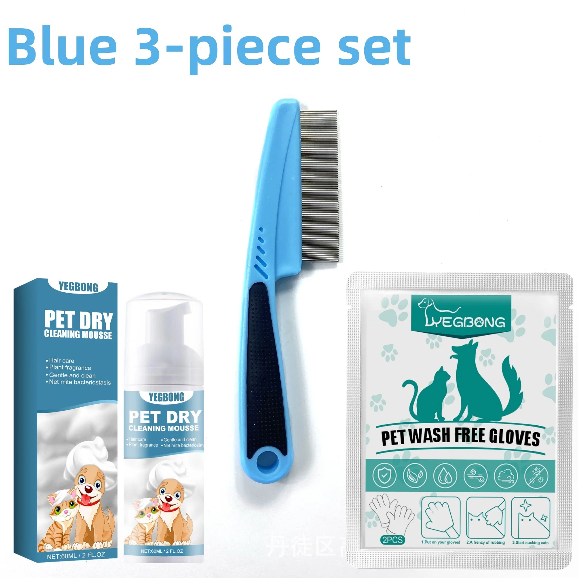 Kit de shampoing sans eau pour animaux de compagnie