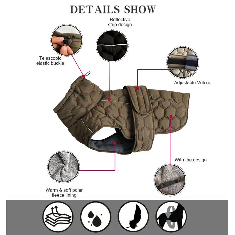 Vêtements chauds à col roulé pour chiens