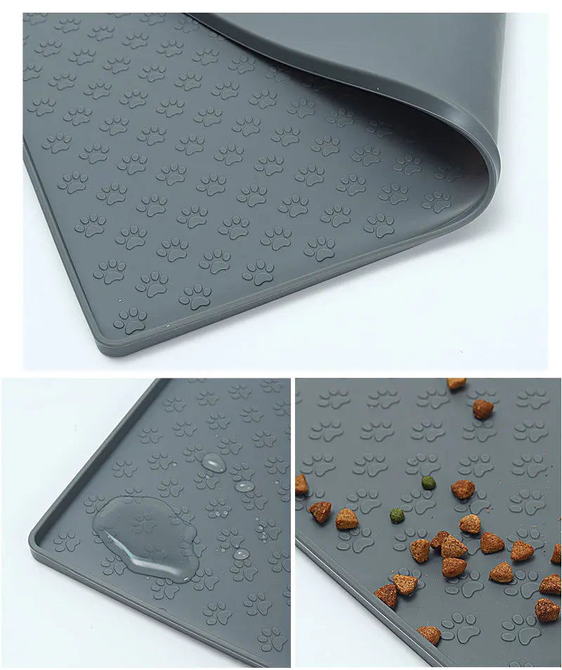 Tapis en silicone pour chien pour boire et manger