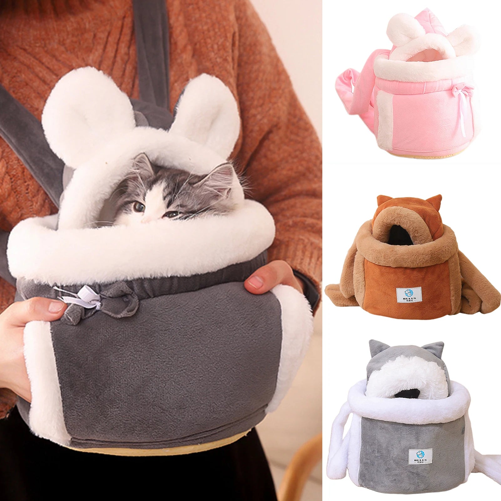 Sac à dos d'hiver chaud pour chat