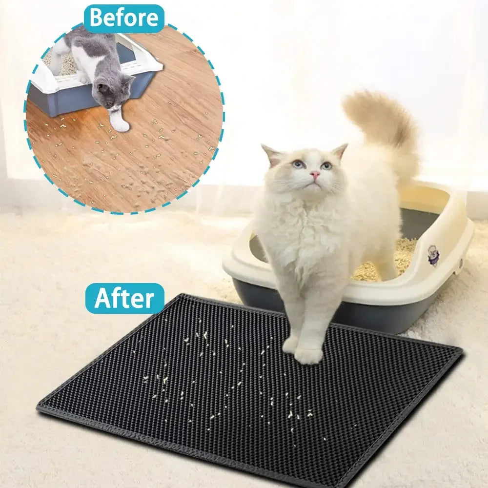 Tapis de Litière pour Chat – Propre & Antidérapant