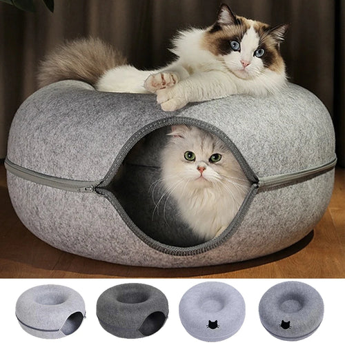 Tunnel pour Chat Douillet | Nid Tunnel Chat PawFrance