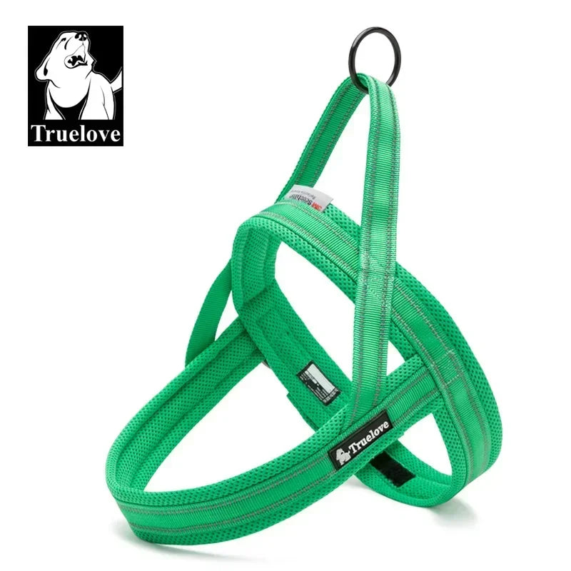 Harnais pour chien en nylon souple, avec support pour chien.