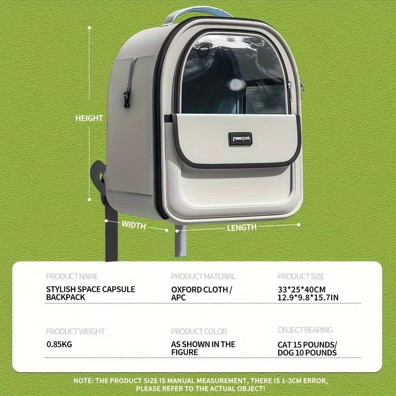 Sac à dos de transport pour animaux