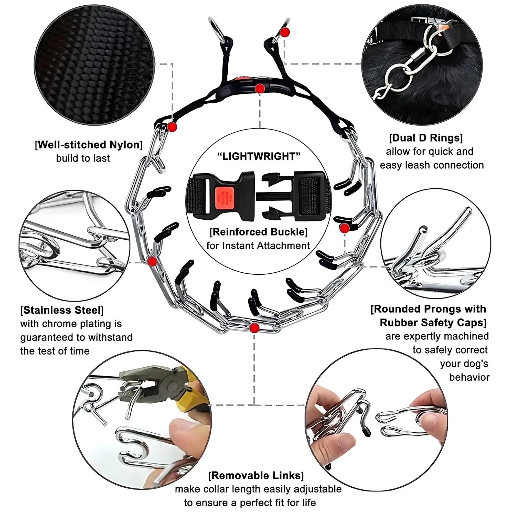 Dog Prong Training Collar