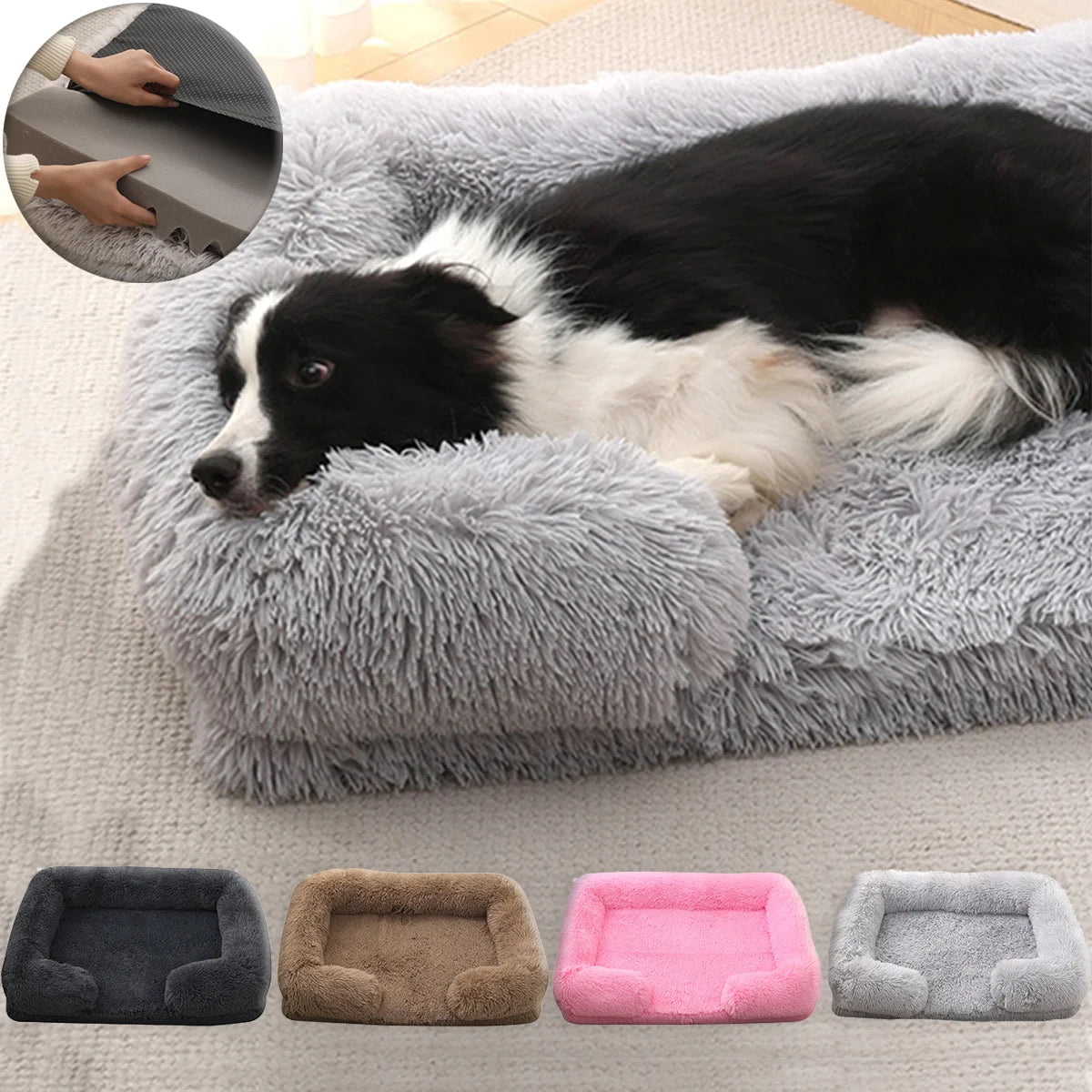 Lit chien carré confortable – Premium PawFrance