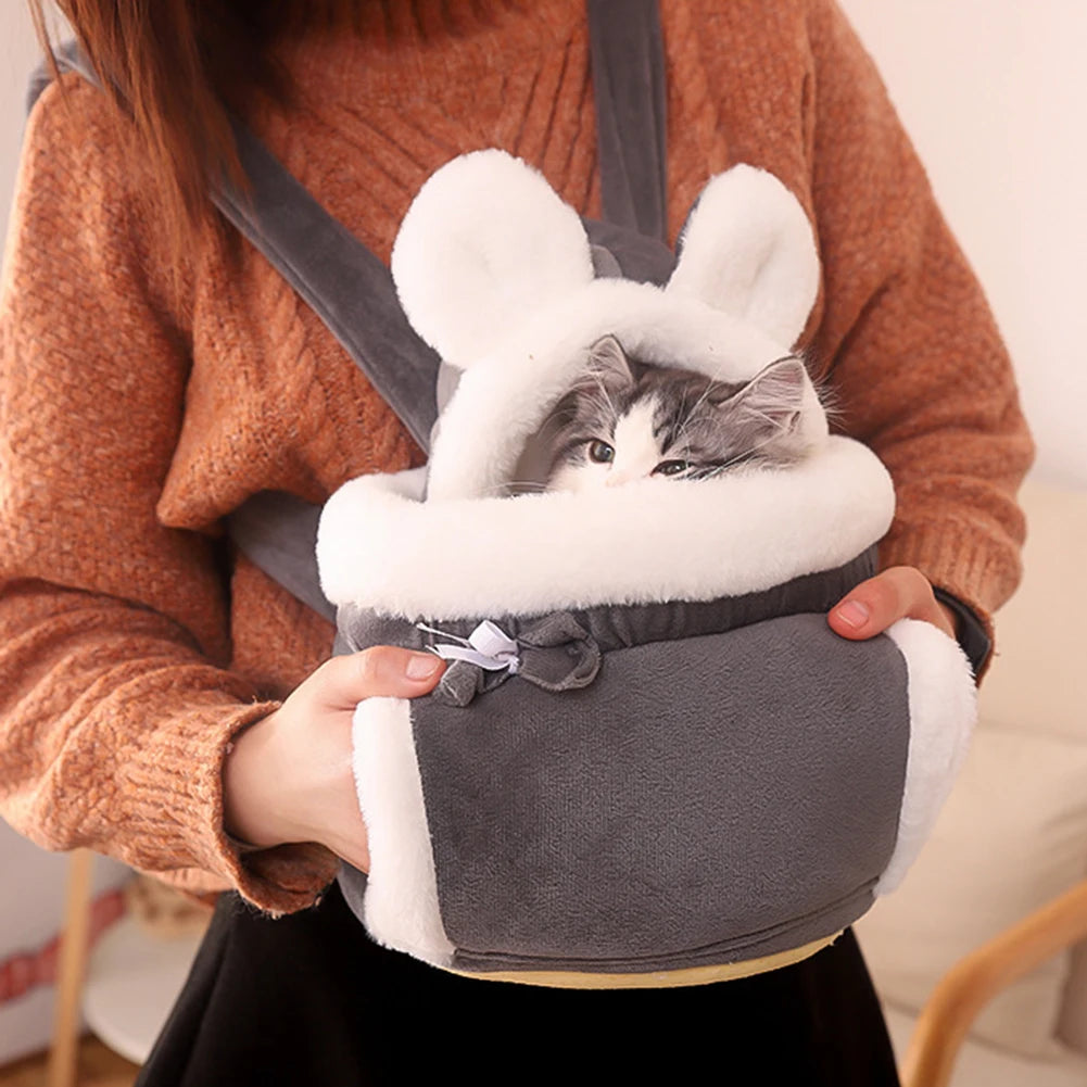 Sac à dos d'hiver chaud pour chat