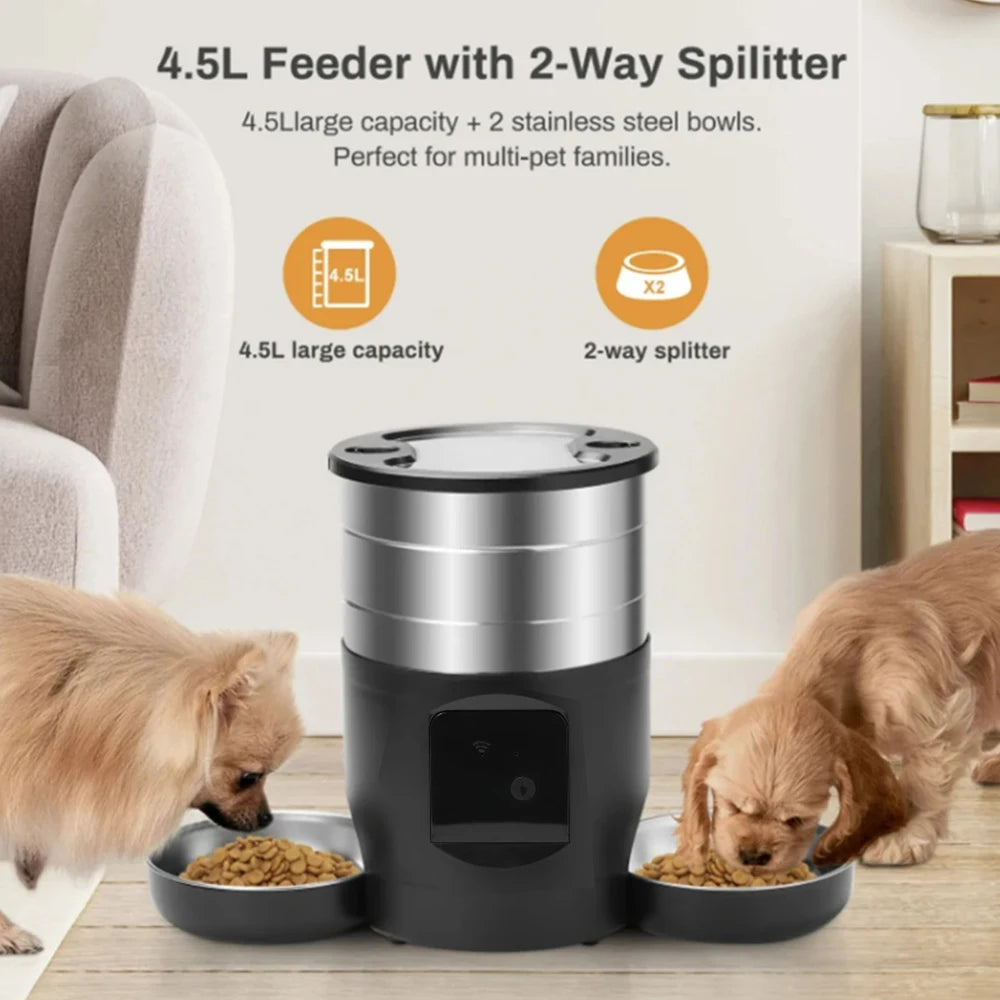 Distributeur nourriture animaux WiFi 4,5 L
