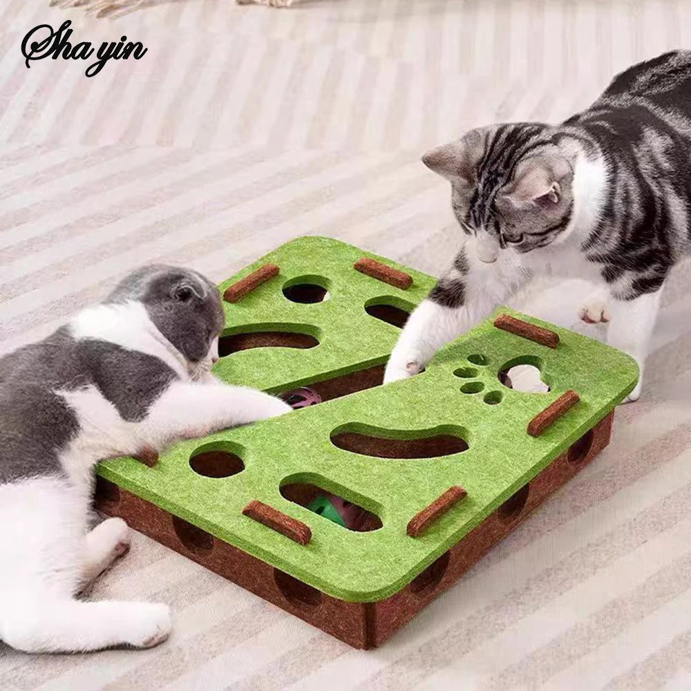 Jouet puzzle pour chat en matériau durable