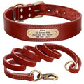 Custom Leather Dog Collar Leash