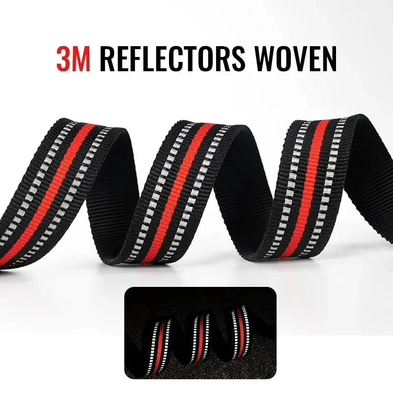 Harnais pour chien en nylon souple, avec support pour chien.