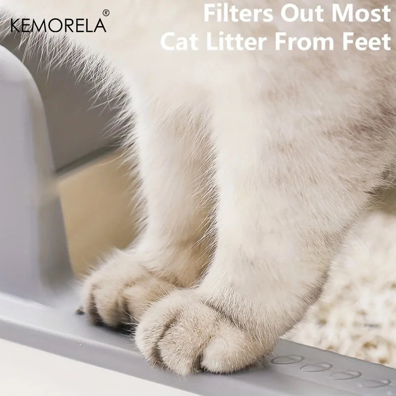 Bac à litière pour chat en acier inoxydable