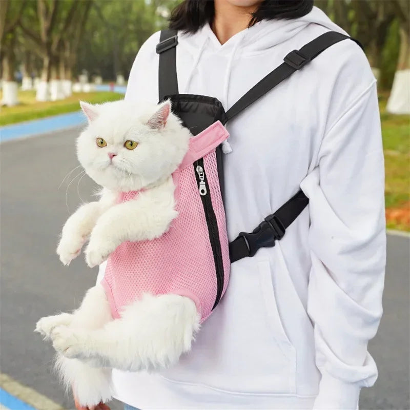 Sac de transport respirant pour chat
