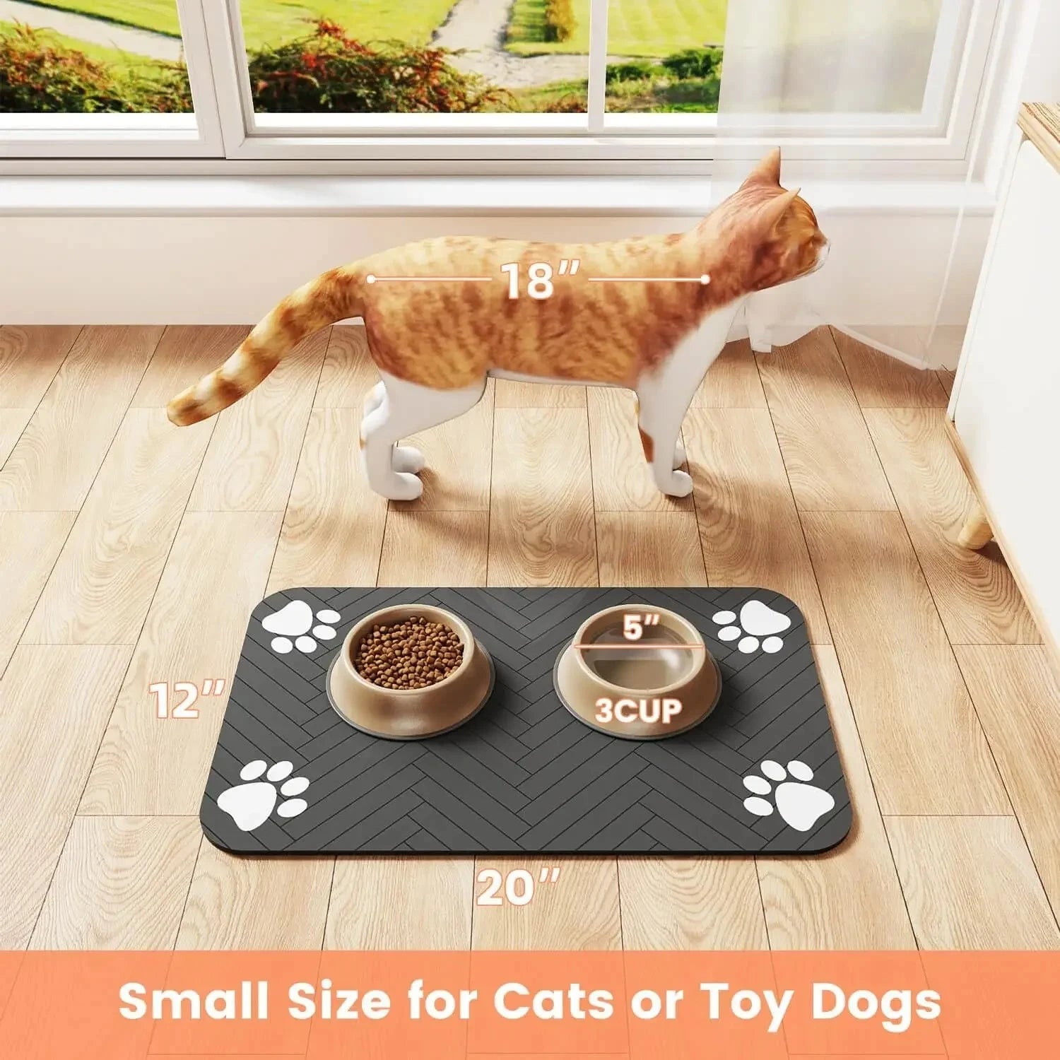 Tapis d'alimentation pour animaux