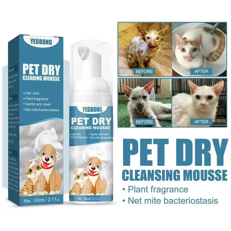 Shampoing sec pour chats et chiens